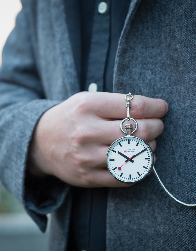 Mondaine - Mondaine 43mm Pocket Watch