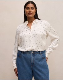 Forever New Curve - Coco Curve Satin Shirt
