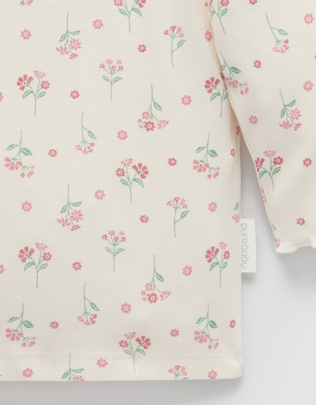 Purebaby - Pointelle Rib Layering Top -Kids-Babies