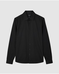 Politix - Slim Fit Long Sleeve Textured Dress Shirt
