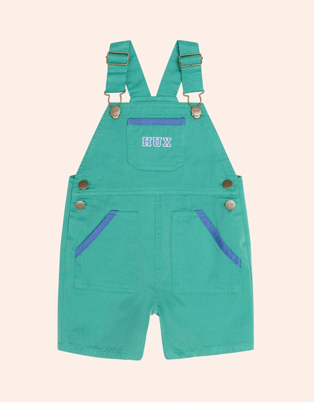 Huxbaby - Vintage Green Hux Shortall - Babies-Kids