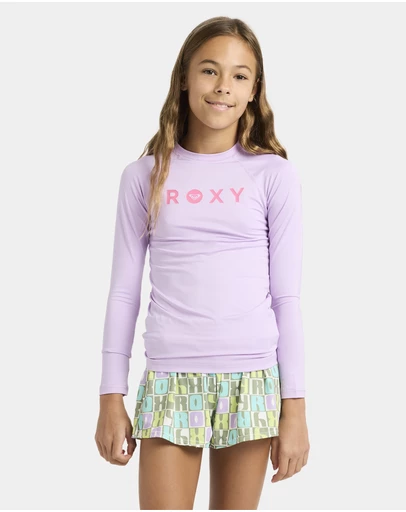 Roxy - Girls 4 to 16 Essentials Long Sleeve Lycra Rash Vest