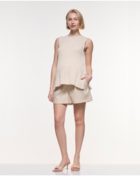 Soon Maternity - Jamie Linen Shorts