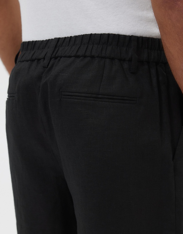 AERE - Seaside Pleated Linen Shorts