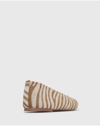 Betts - Cooper Leather Pony Hair Ballet Flats