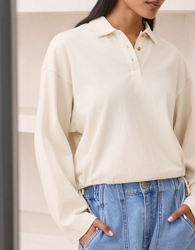 Ceres Life - Elke Collared Tie Top