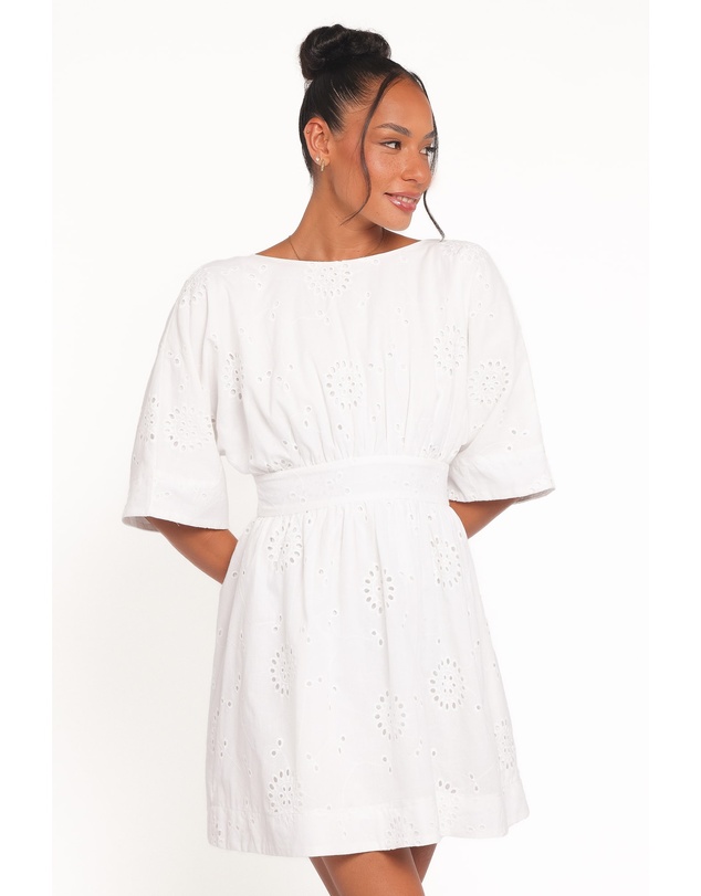 Petal & Pup - Camila Open Back Mini Dress - White