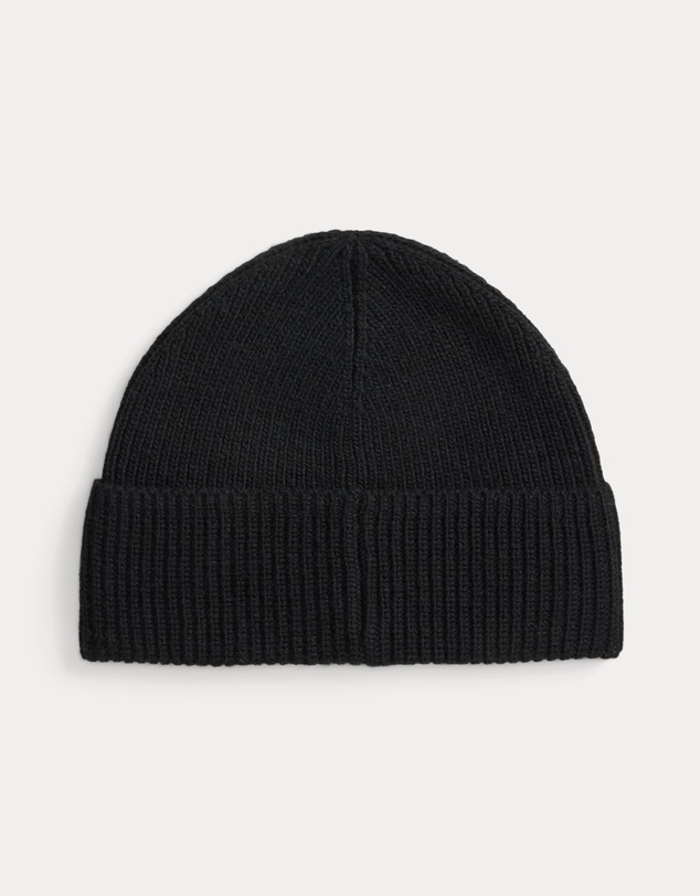 Polo Ralph Lauren - Dog-Embroidered Rib-Knit Beanie - ICONIC EXCLUSIVE