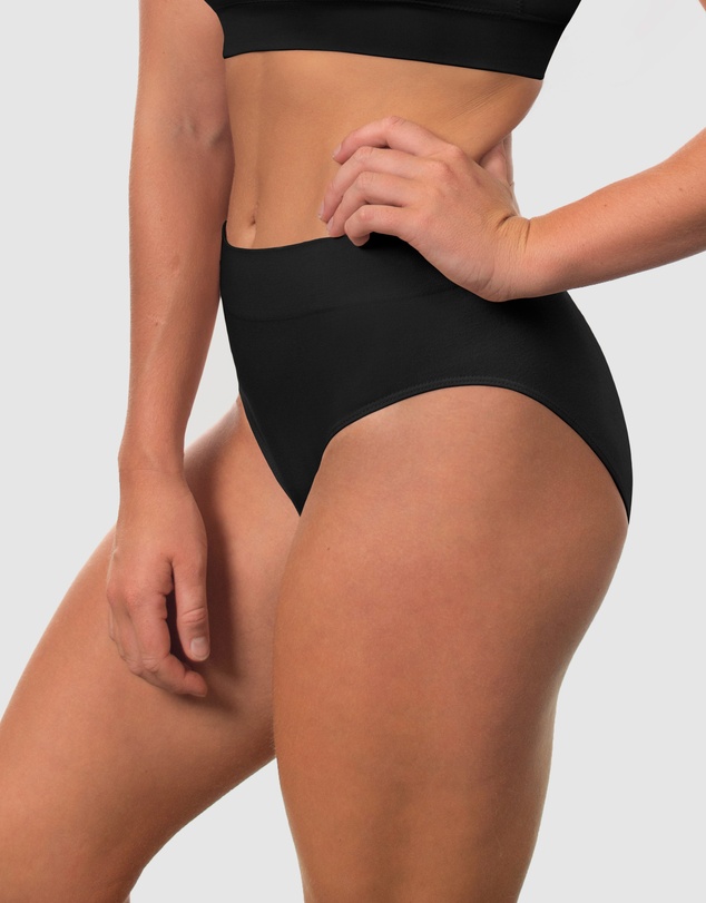 B Free Intimate Apparel - Cotton High Cut Briefs - 3 Pack