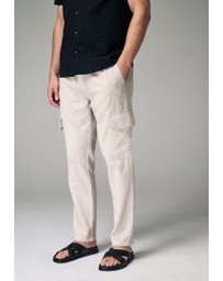 NEXT - Linen Cotton Elasticated Drawstring Cargo