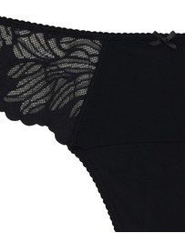 Modibodi - Camille Period Thong Light Absorbency Noir Black