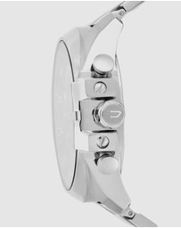 Diesel - Mega Chief Silver Tone Chronograph Watch