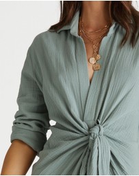 Heaven Australia - Wrap Front Shirt Dress