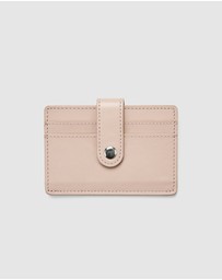 Globite - Leather RFID Card Holder Snap Button