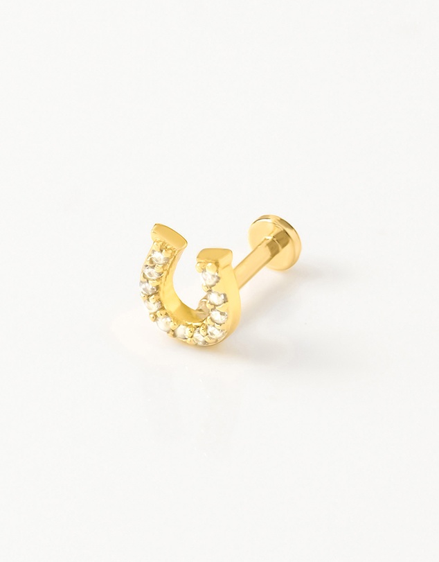 Wanderlust + Co - Lucky Flat Back Earring