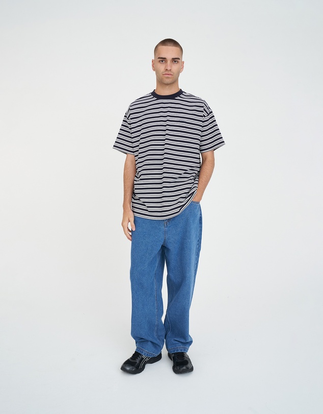 Huffer - Stripe Block Tee