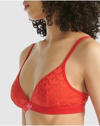 adidas Originals - Microterrot Monogram Logo Unlined Triangle Bralette