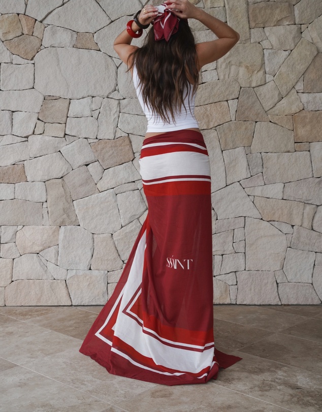 SSAINT - Red Print Sarong
