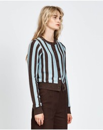 bul - Havu Cardigan Brown Stripe