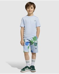 adidas Originals - Allover Print Regular Shorts and Tee Set - Kids-Teens