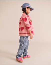 Huxbaby - Heart Tipped Cardigan - Babies-Kids