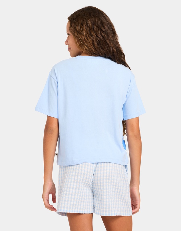 Roxy - Girls 8 to 16 Coastal Check Elastic Waist Shorts