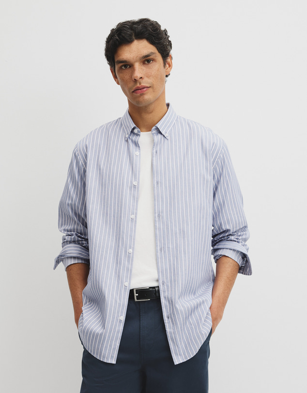 Country Road - Regular Fit Cotton Stripe Shirt