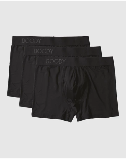 Boody - 3-Pack Mens Everyday Boxer Black