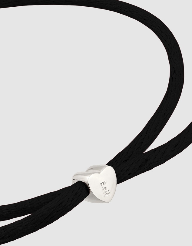 Elli Jewelry - Love of my Life Black Satin Bracelet