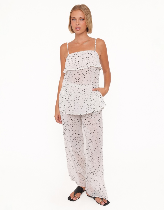 Petal & Pup - Hazel Pant Set - Cream Polka Dot