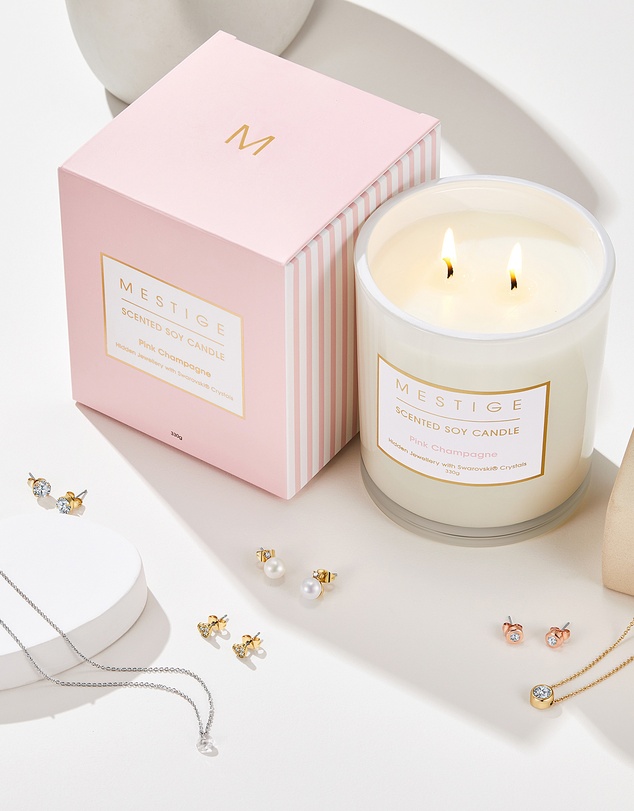 Mestige - Pink Champagne w/ Hidden Jewellery