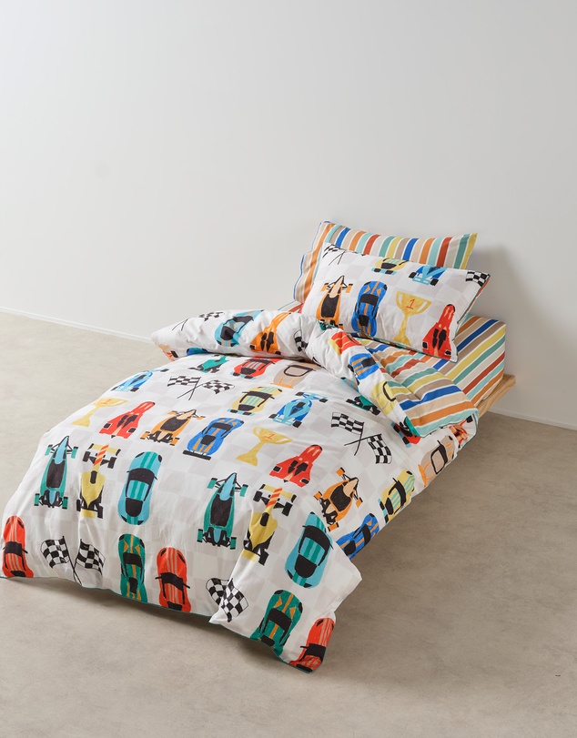Linen House Kids - Pit Stop Quilt Cover Set