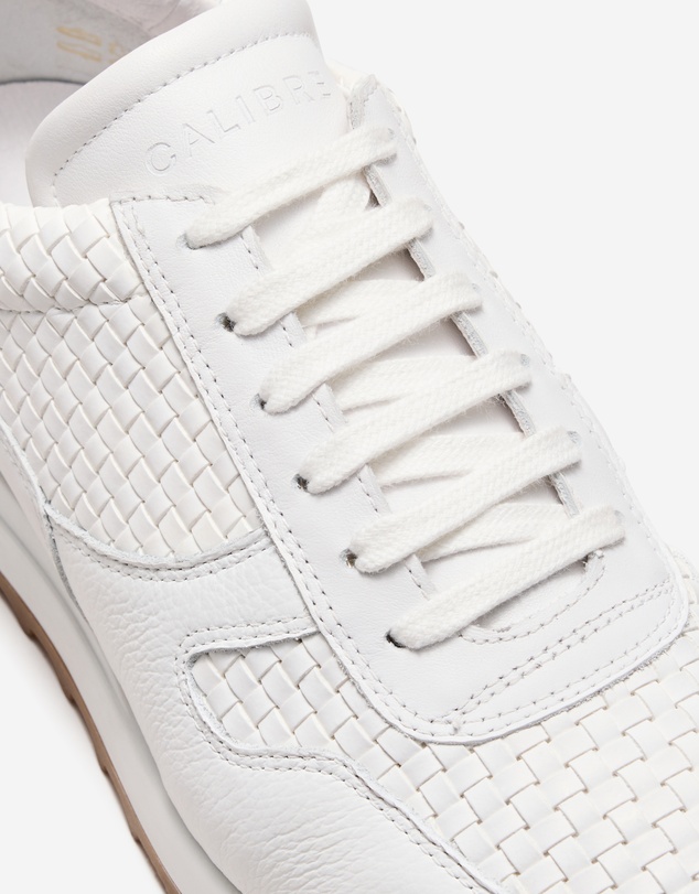 Calibre - Woven Leather Sport Sneaker White