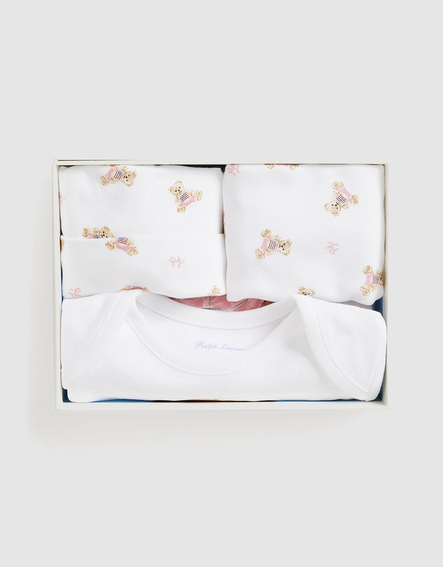 Polo Ralph Lauren - Polo Bear Cotton 3-Piece Gift Set - Babies