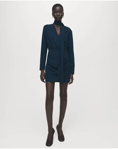 M.N.G - Draped Scarf Dress