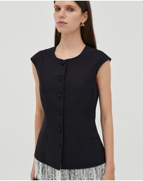Third Form - Nocturne Lace Trim Vest