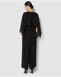 Montique - Astin Chiffon Overlay & Knit Top