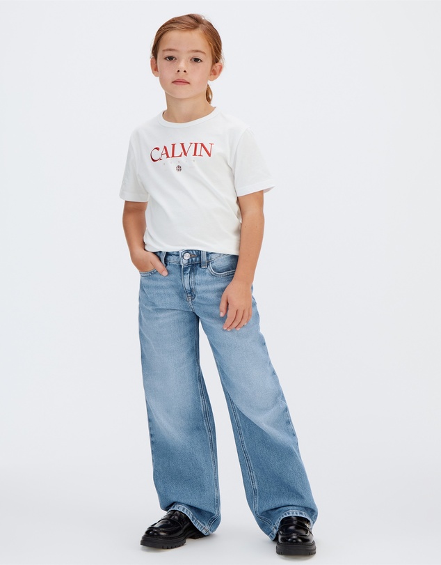 Calvin Klein Jeans - Girls High Rise Wide Leg Jeans