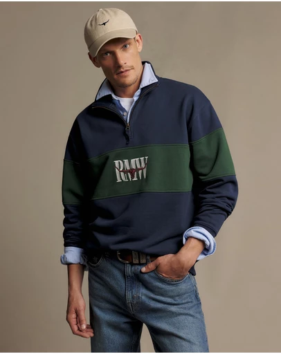 R.M.Williams - Heritage Panel Quarter Zip