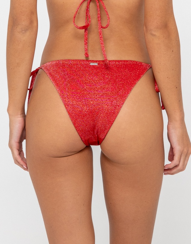 Rusty - Shimmy Side Tie Midi Bikini Bottom