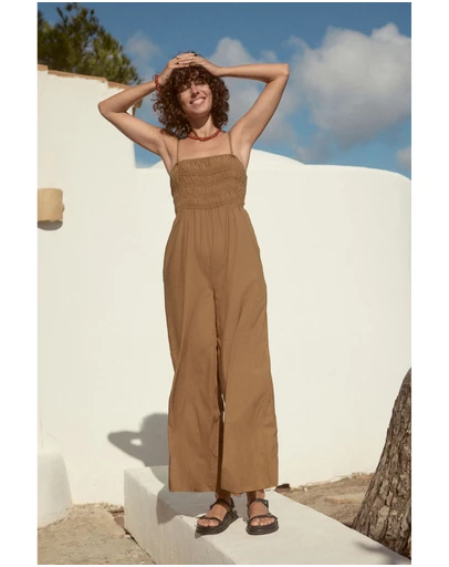 NEXT - Shirred Bandeau Jumpsuit