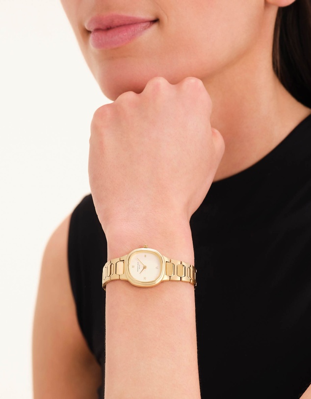 Rosefield - Gaia XS Creme Gold-Tone Bracelet Watch