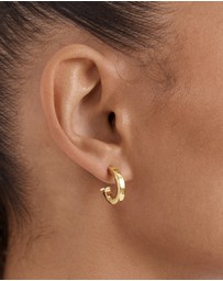 MIMCO - Lockette Charm Hoop Earrings