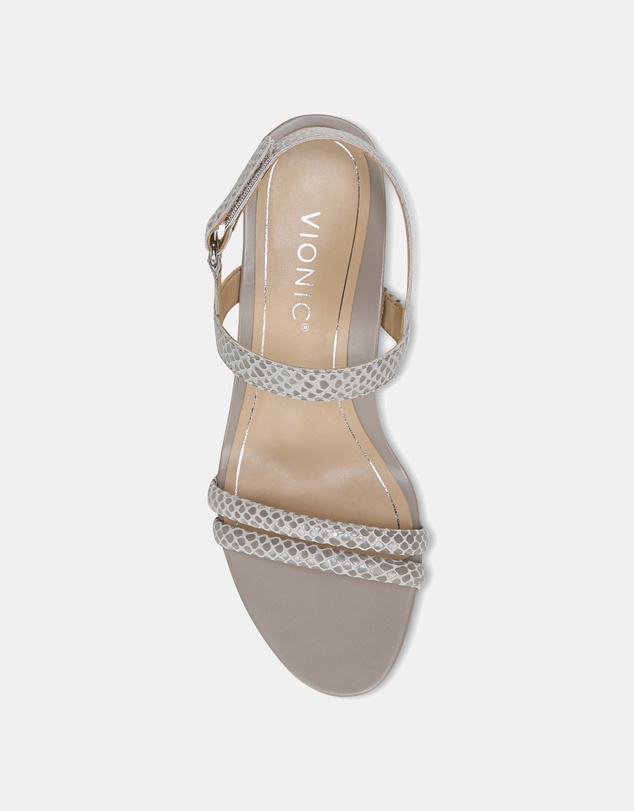 Vionic - Emmy Wedge Sandal - Aluminium Lizard