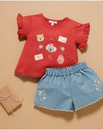 Purebaby - Christmas Wishes Tee -Kids-Babies
