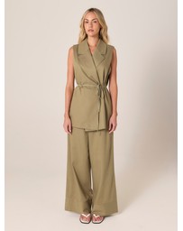 Fate + Becker - Zephyr Wrap Vest With Belt