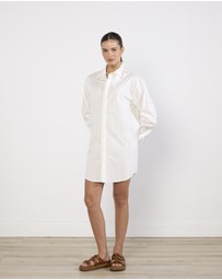 Cirkular - Pre-Loved - Luuda Pinstriped Shirt Dress