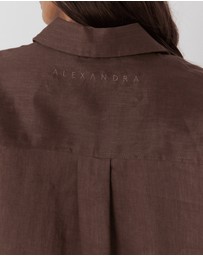 ALEXANDRA - Pluto Shirt Chocolate