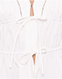 Petal & Pup - Jewel Tie Top - White