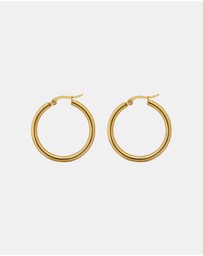 Zoe Olivia - Waterproof Thin Classic Hoop Earrings